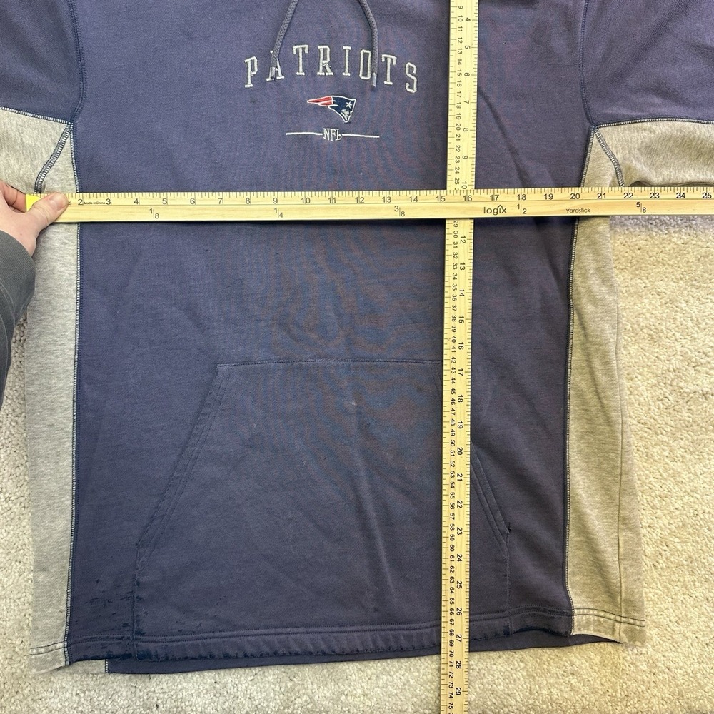 New England Patriots Pullover Hoodie Size Large Vintage Logo NFL - Picture 8 of 9